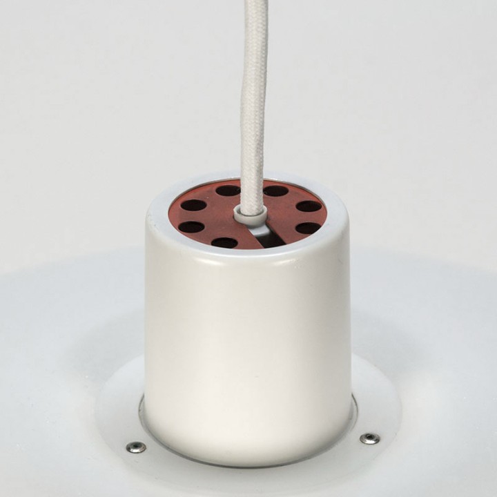 Vintage wit model PH 4/3 lamp met diffuser