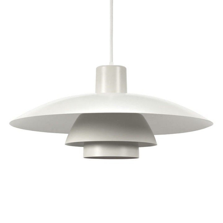 Vintage wit model PH 4/3 lamp met diffuser