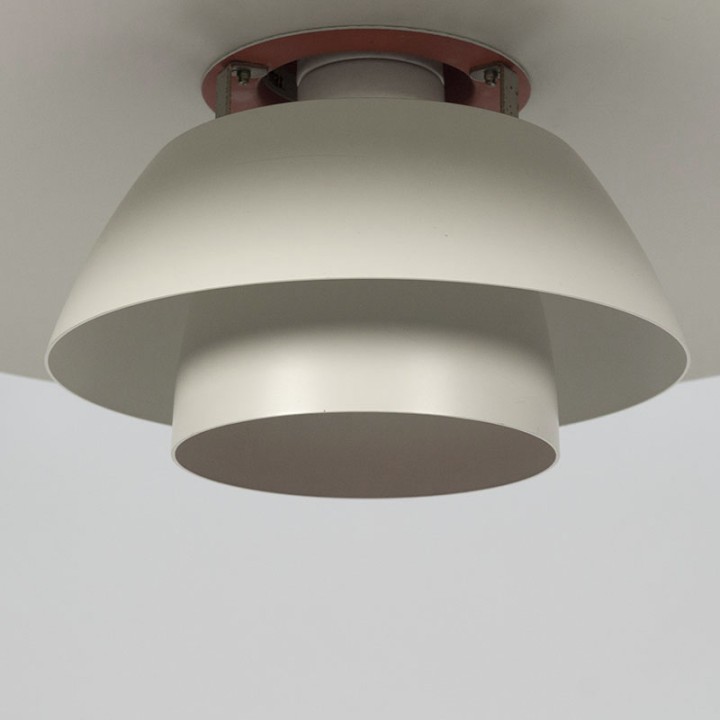 Vintage wit model PH 4/3 lamp met diffuser