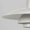 Vintage wit model PH 4/3 lamp met diffuser