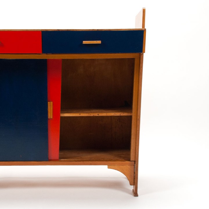 Vintage 1930s/40s chest with primary colors