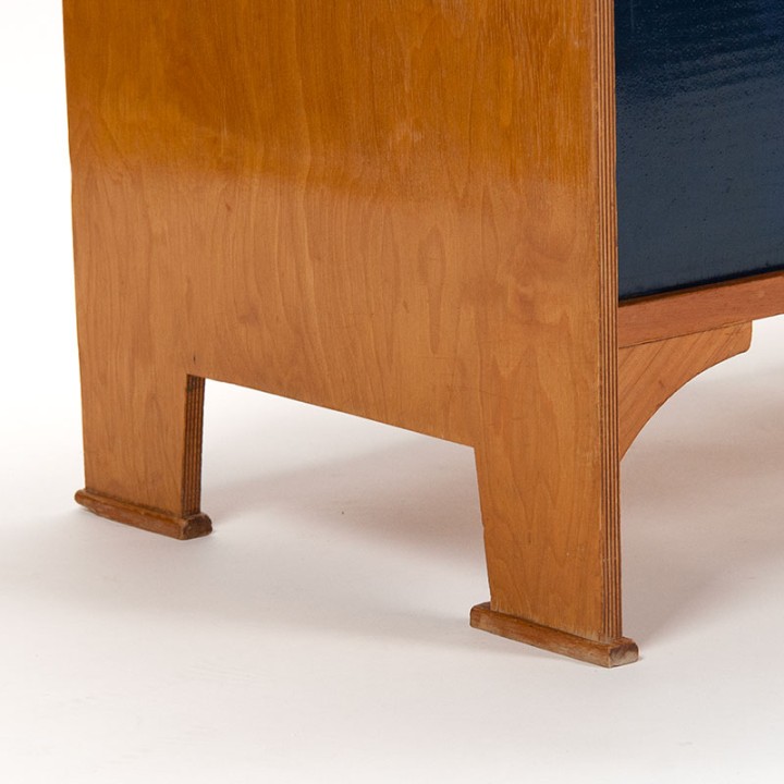 Commode meubel vintage jaren 30/40 met primaire kleuren