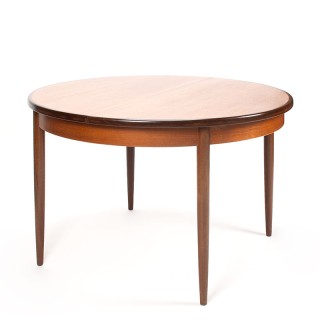 Rond model uitschuifbare Mid-Century eettafel van Gplan