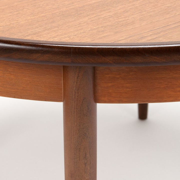 Rond model uitschuifbare Mid-Century eettafel van Gplan