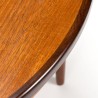 Rond model uitschuifbare Mid-Century eettafel van Gplan