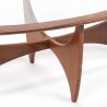 G plan Mid-Century salontafel ovaal model Astro