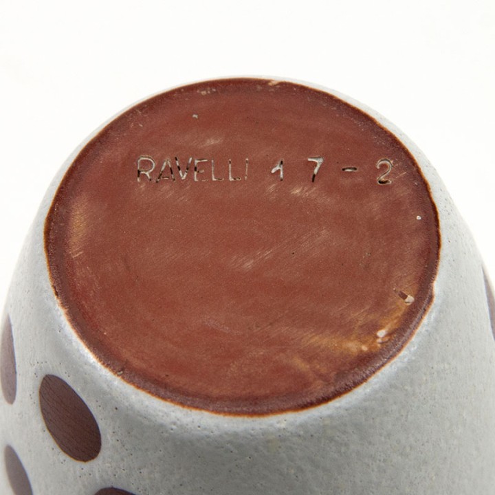 Dotted Mid-Century Ravelli model 17-2 vase