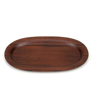 Rosewood Mid-Century oval serving dish