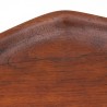 Danish Mid-Century teak serving dish triangle