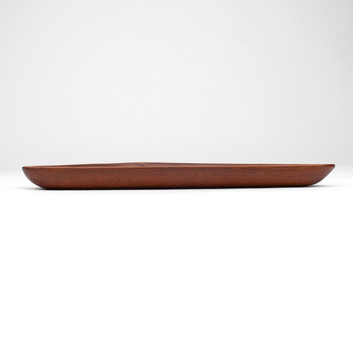 Danish Mid-Century teak serving dish triangle