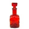 Empoli Mid-Century glazen karaf oranje/rood