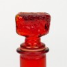 Empoli Mid-Century glass carafe orange/red