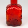 Empoli Mid-Century glass carafe orange/red