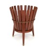 Danish Mid-Century teak flowerpot holder on a tripod
