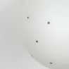 Vintage 1950s frosted glass ceiling light with dots