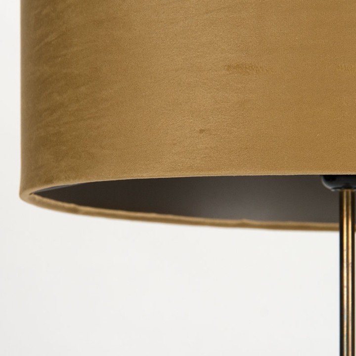 Mid-Century rosewood floor lamp in bamboo style