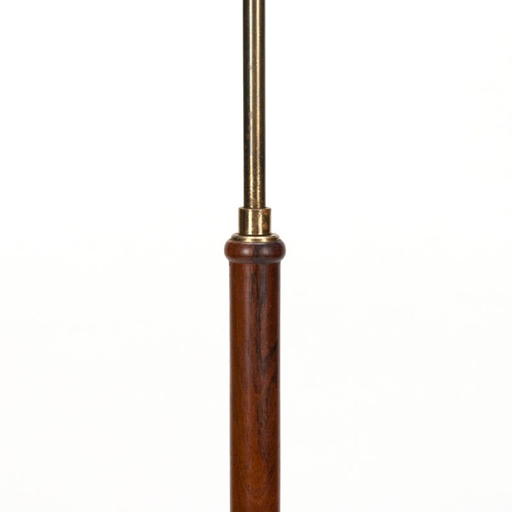 Mid-Century palissander vloerlamp in bamboe stijl