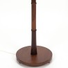Mid-Century palissander vloerlamp in bamboe stijl
