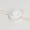 Mid-Century palissander vloerlamp in bamboe stijl