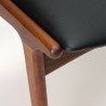 Teakhouten stoel met armleuning Mid-Century Deens design