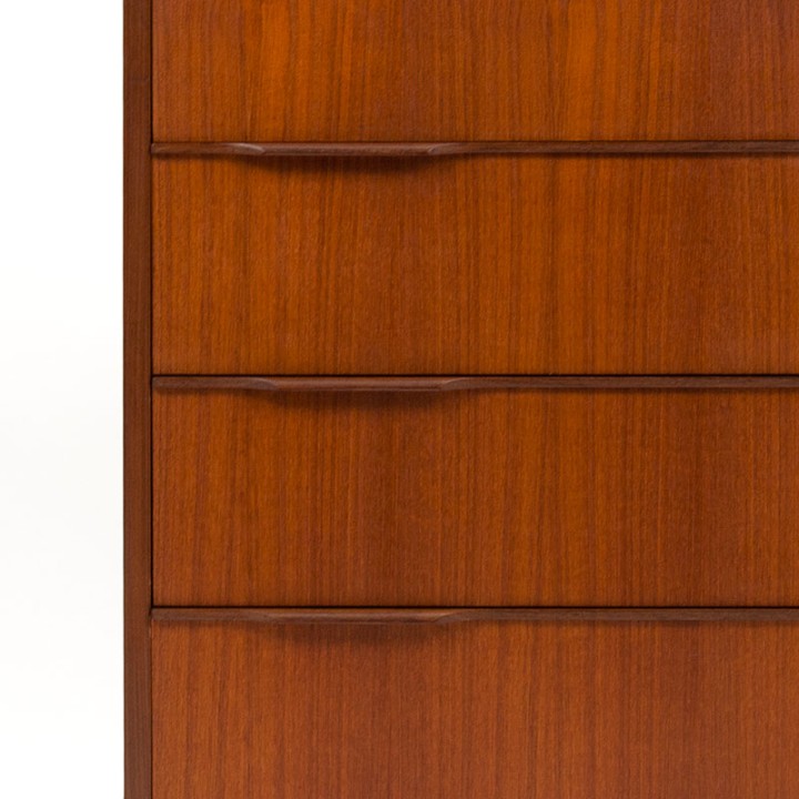 Ejsing Danish teak chest of drawers with 4 drawers