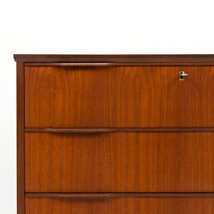 Ejsing Deense teakhouten commode met 4 lades