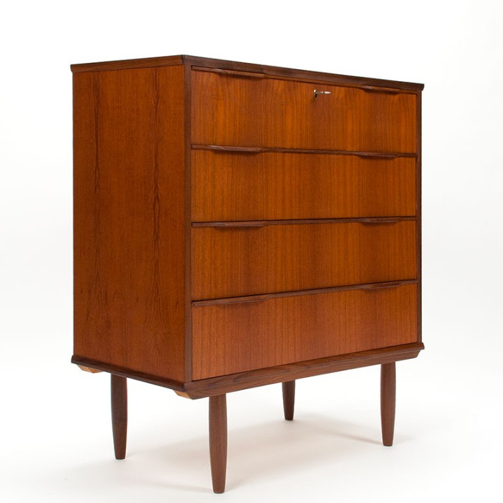 Ejsing Deense teakhouten commode met 4 lades