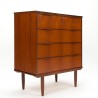 Ejsing Deense teakhouten commode met 4 lades