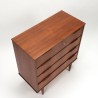 Ejsing Danish teak chest of drawers with 4 drawers