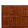 Vintage Danish chest of drawers with 6 drawers and round handle
