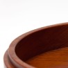Laag model Mid-Century teakhouten Deense serveerschaal