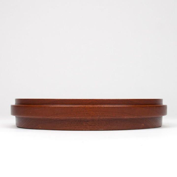 Laag model Mid-Century teakhouten Deense serveerschaal