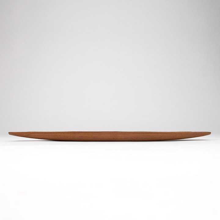 Teakhouten Mid-Century serveerschaal langwerpig