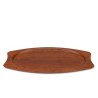 Silva teak Mid-Century tray organic shape