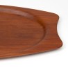 Silva teak Mid-Century tray organic shape