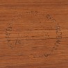 Silva teakhouten Mid-Century dienblad organische vorm