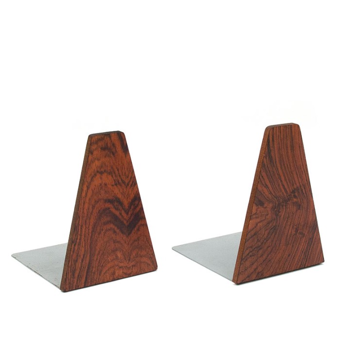 Rosewood Mid-Century set of 2 Danish bookends