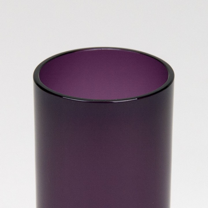 Mid-Century purple glass vase by Alfred Taube