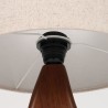 Organic Danish Mid-Century table lamp in teak