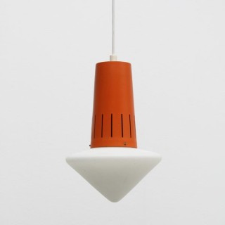 Hanging lamp orange/ white - Retro Studio