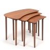Danish Mid-Century kidney-shaped set of nesting tables