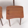 Deense Mid-Century niervormige set nesttafels