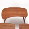 Deense Mid-Century niervormige set nesttafels