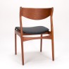 Set van 4 Deense P.E. Jørgensen eettafel stoelen in teak