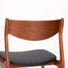 Set of 4 Danish P.E. Jørgensen dining chairs in teak