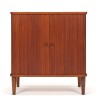 Danish Mid-Century teak cabinet with tambour sliding doors