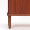 Danish Mid-Century teak cabinet with tambour sliding doors