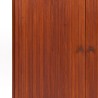 Deense Mid-Century kast in teak met jaloezie schuifdeuren