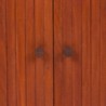 Deense Mid-Century kast in teak met jaloezie schuifdeuren