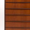 Mid-Century teakhouten Deense ladekast met 6 lades